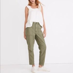 NWT MADEWELL Green Griff Tapered Cargo Pants Size 32